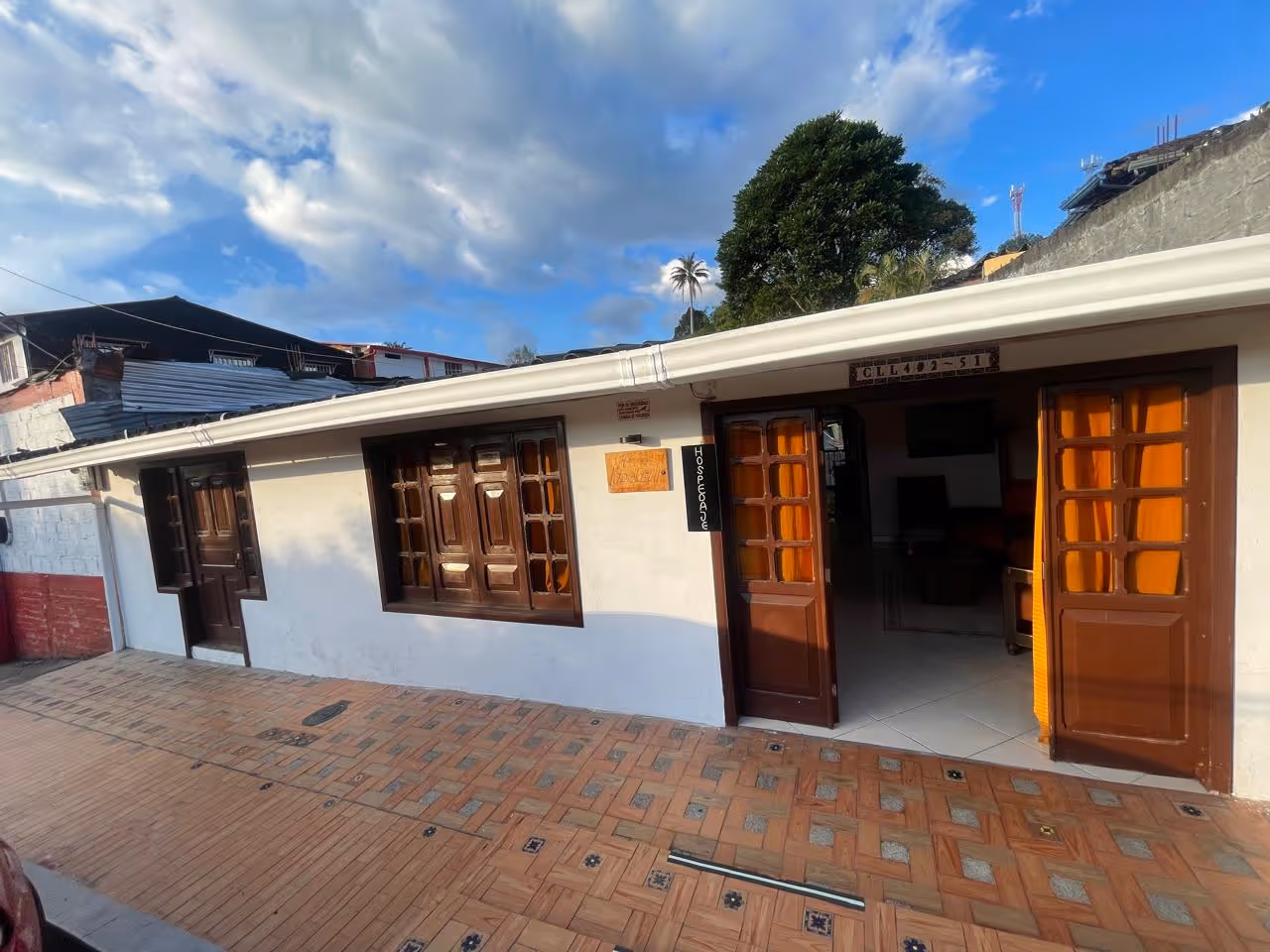Fachada real de Hospedaje Lapislázuli en Salento